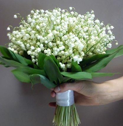 Wiązanka ślubna z konwalii